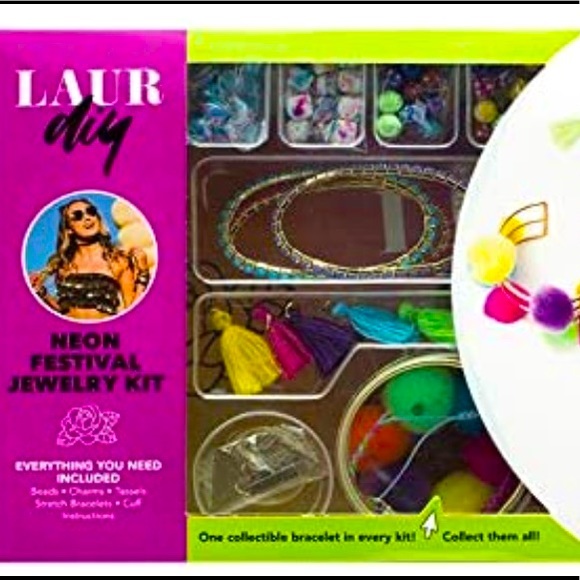 Laur DIY Neon Festival Jewelry Kit - Picture 1 of 5
